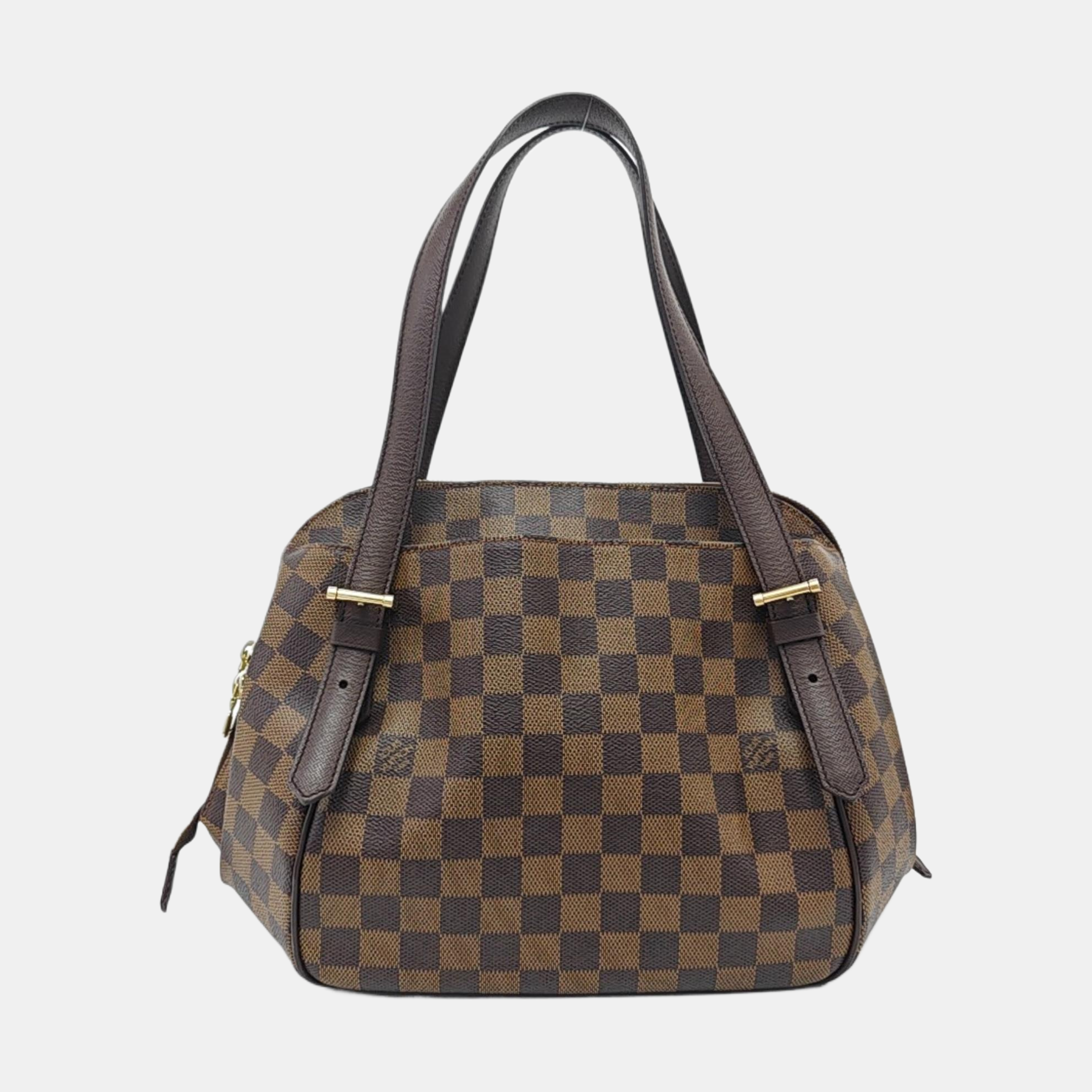BELEM MM Damier Ebene Coated Canvas Brown