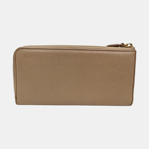 Gancini Calfskin Gray Wallet