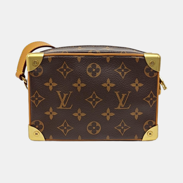 SOFT TRUNK Mini Monogram Coated Canvas Brown