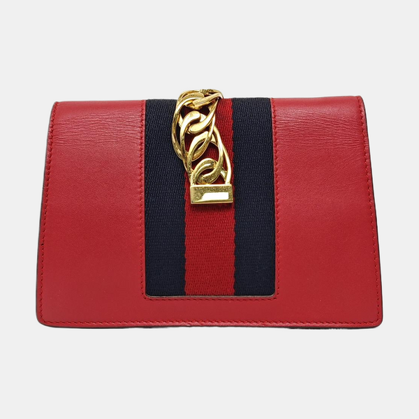 Sylvie Super Mini Calfskin Red