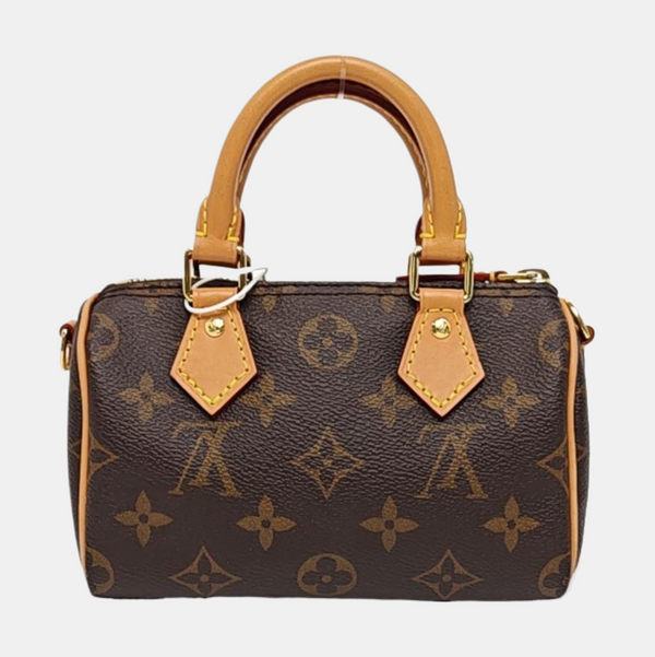SPEEDY Nano Monogram Coated Canvas Brown