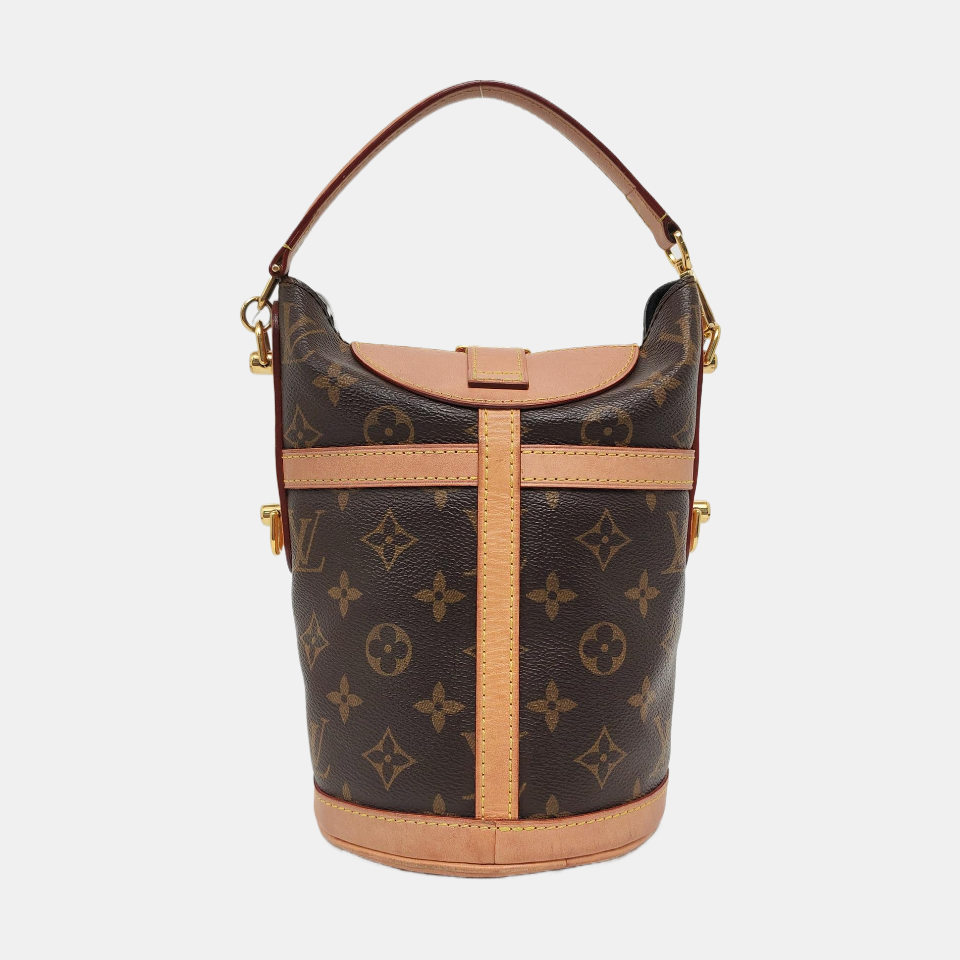 DUFFLE Monogram Coated Canvas Brown
