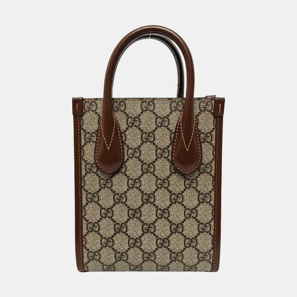 Retro Mini Monogram Coated Canvas Beige