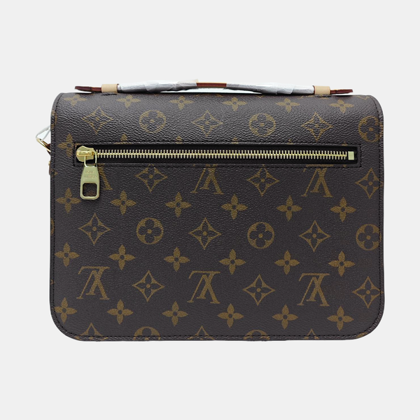 MÉTIS MM Monogram Coated Canvas Brown