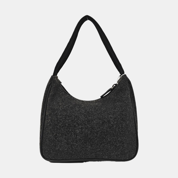 Authenticated pre-owned  Re-Edition Wool Gray - Top Handle Bag at Looply