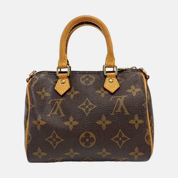 SPEEDY Nano Monogram lona revestida marrón