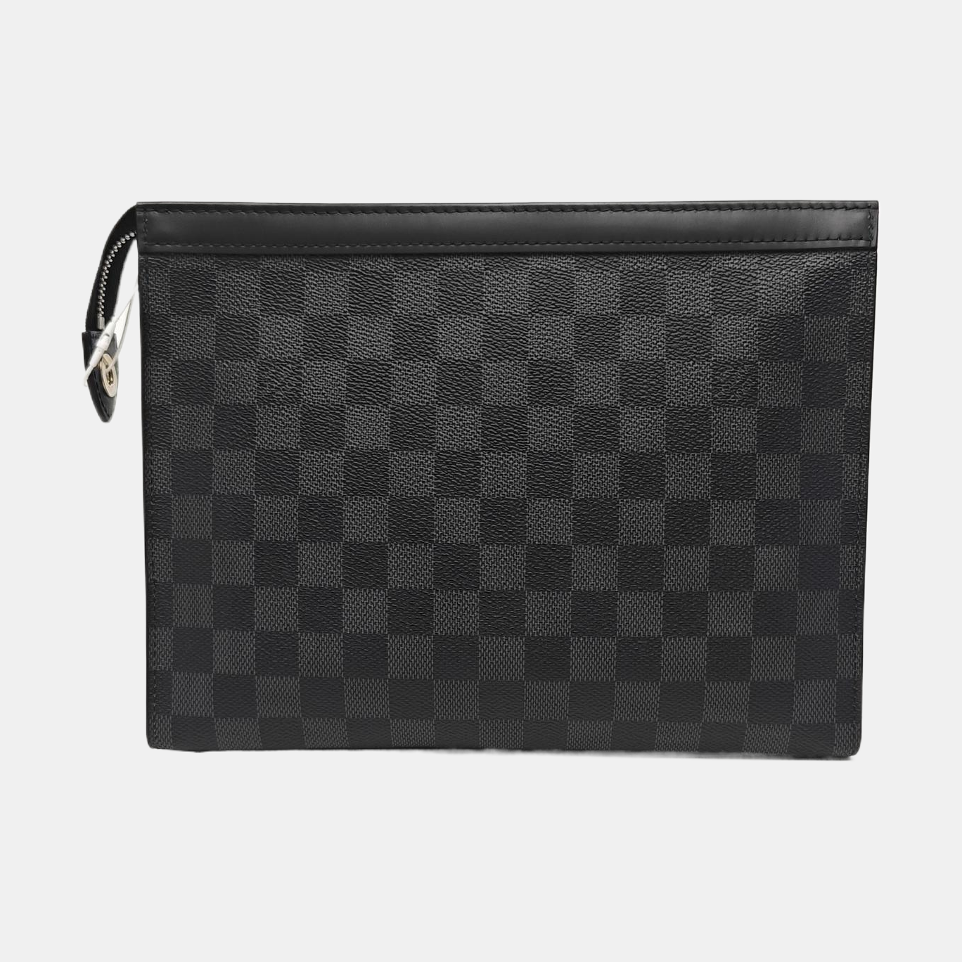 Pochette Voyag MM Damier Graphite Coated Canvas Gray