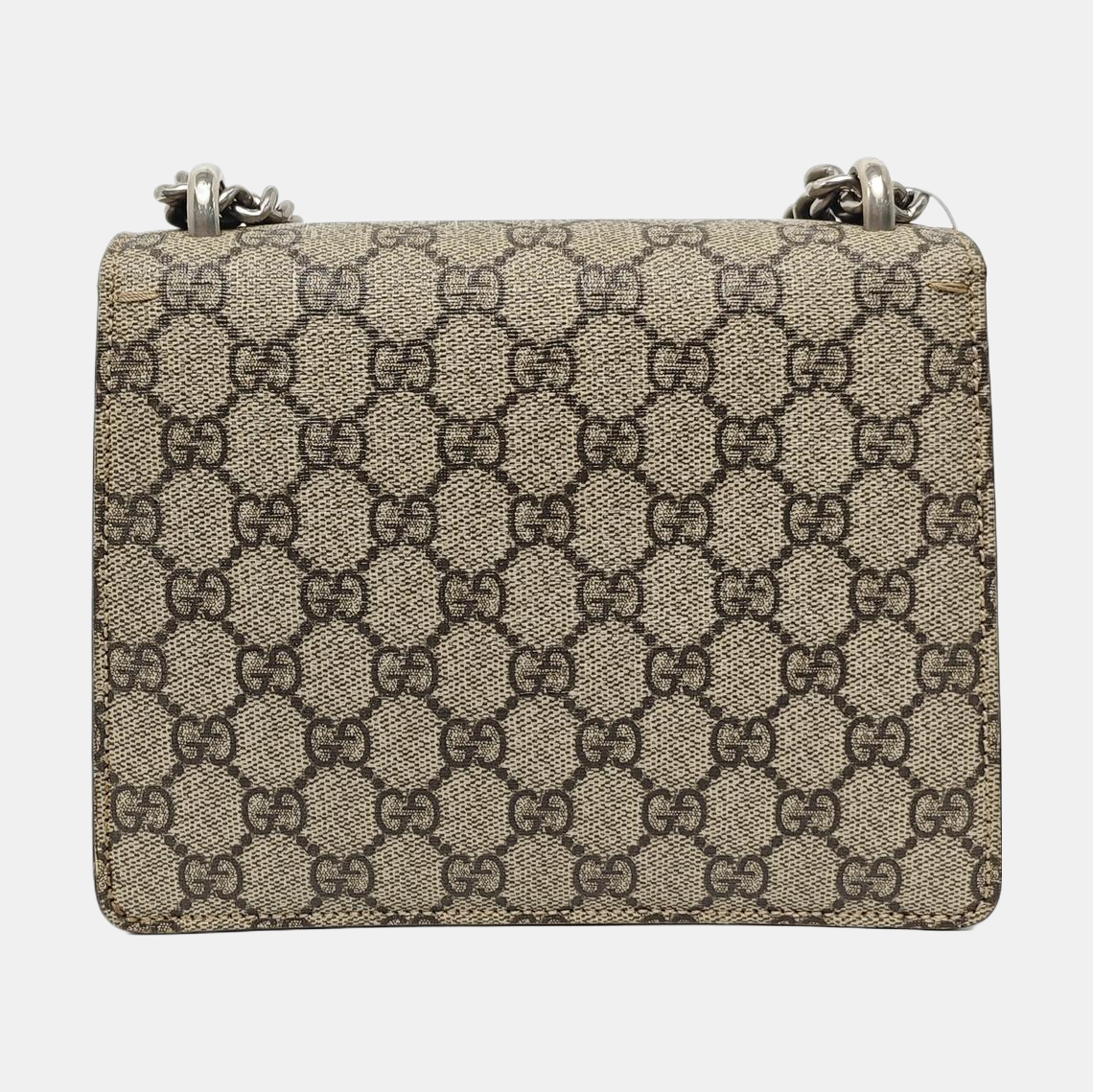 Dionysus Mini Monogram Coated Canvas Beige