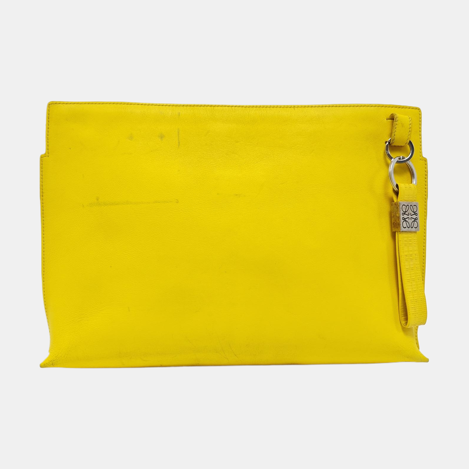T Pouch Calfskin Yellow