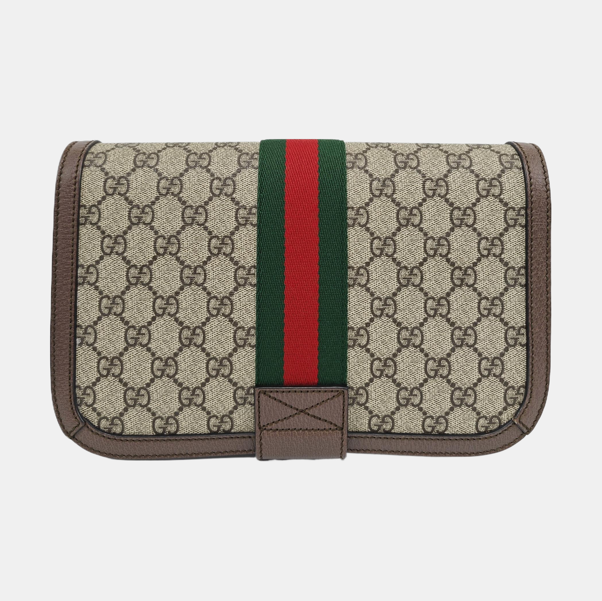 Ophidia Small Monogram Coated Canvas Beige