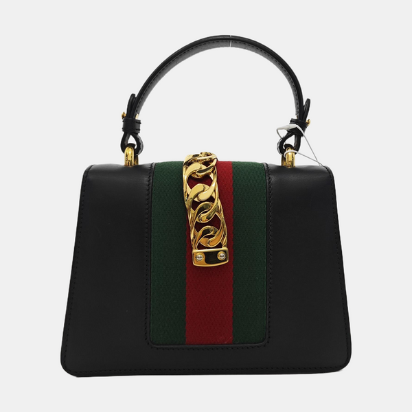 Sylvie Mini Calfskin Black