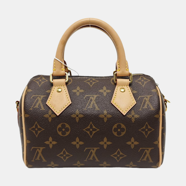 SPEEDY 20 Monogram Coated Canvas Brown