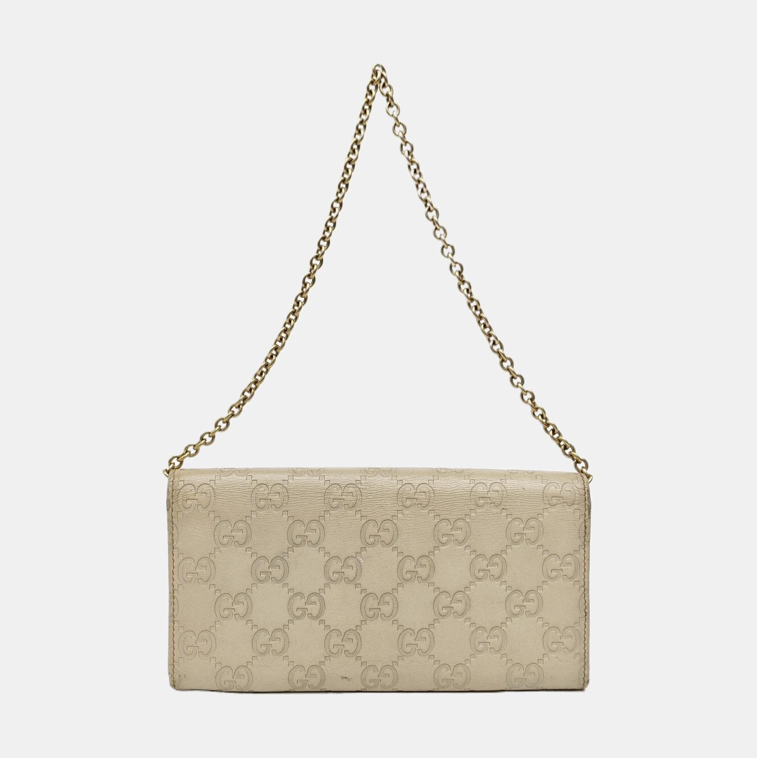 Monogram Calfskin Top Handle Bag Beige