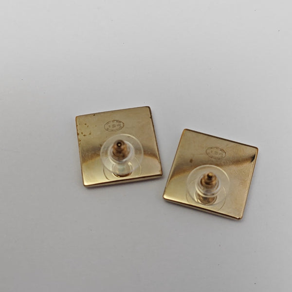 Metal Gold Stud Earrings