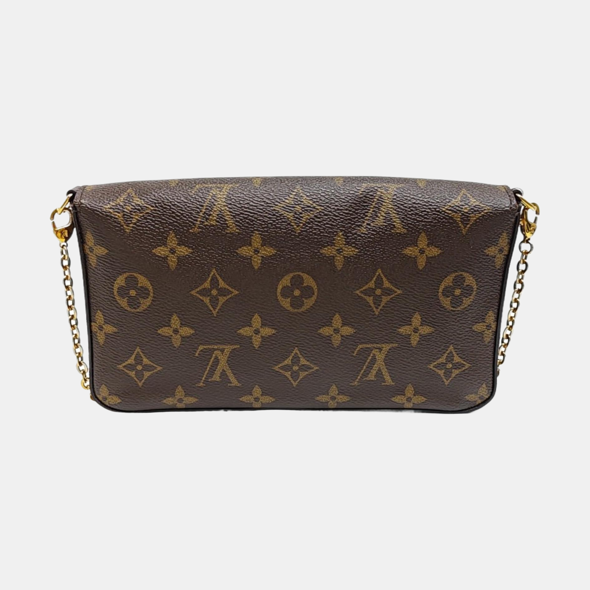 FÉLICIE Monogram Coated Canvas Brown