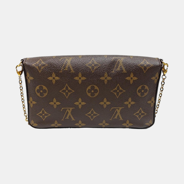 FÉLICIE Monogram Coated Canvas Brown