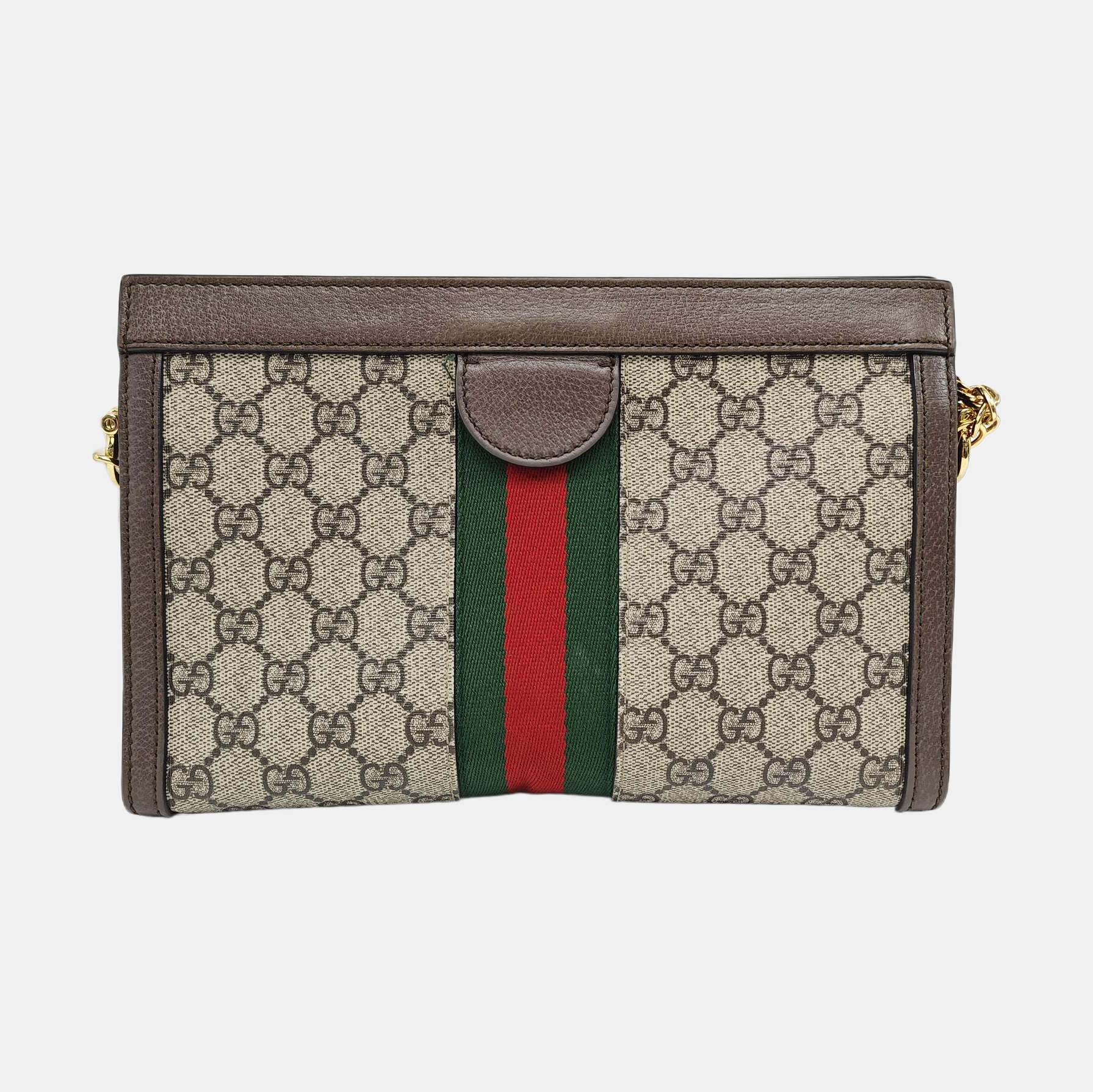 Ophidia Small Monogram Coated Canvas Beige