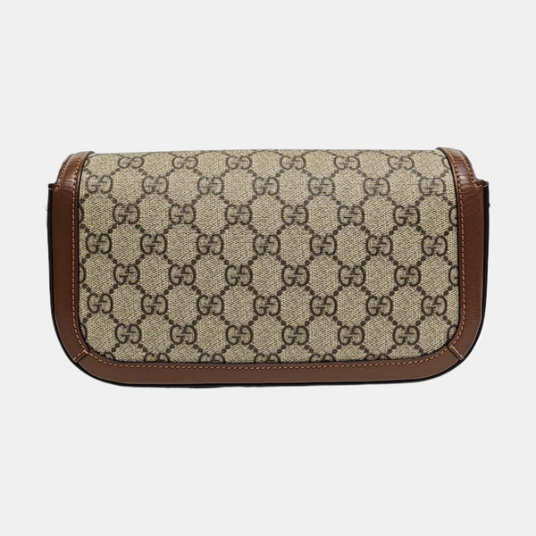 Horsebit 1955 Medium Monogram Coated Canvas Black