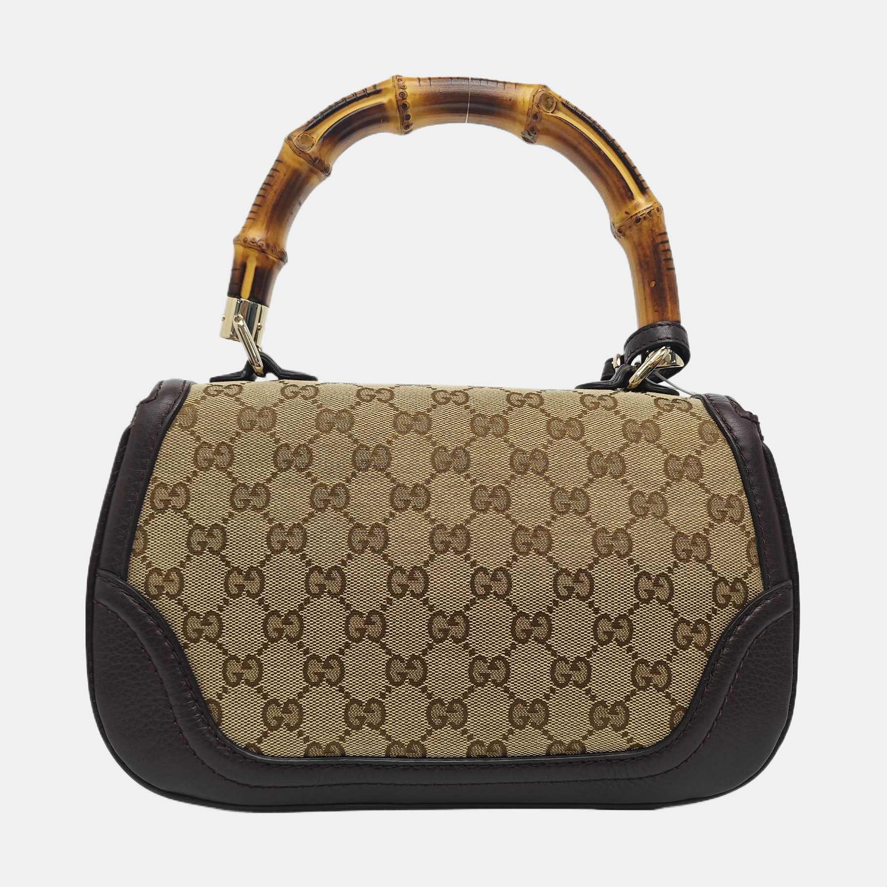 Bamboo 1947 Small Monogram Coated Canvas Beige