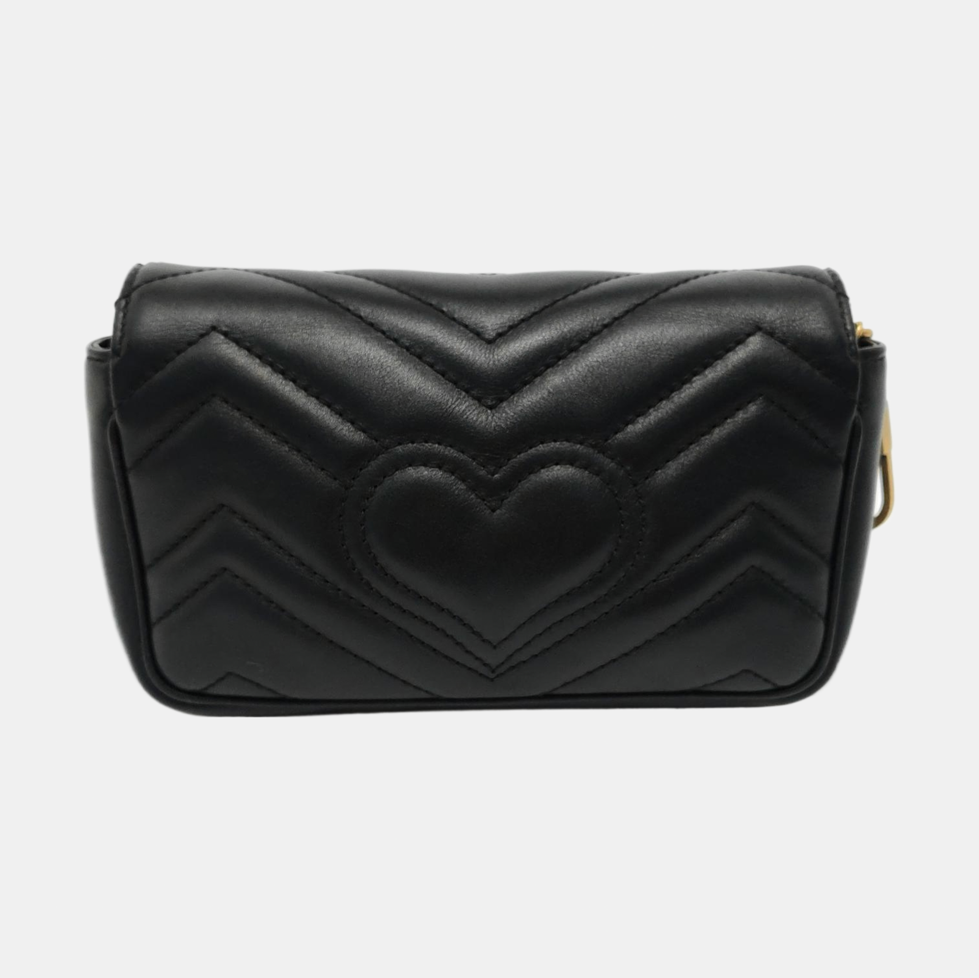 GG Marmont Mini Quilted Calfskin Black