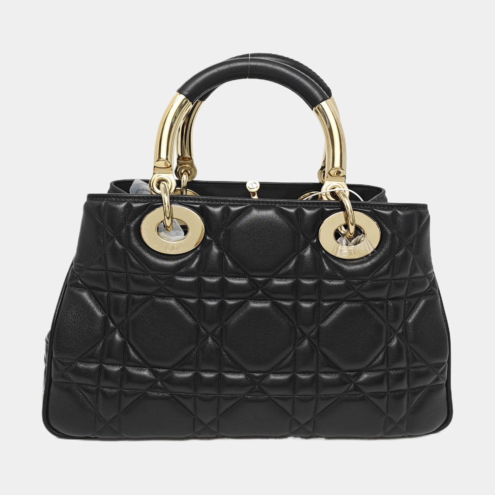 Lady Dior Large Cannage Calfskin Black