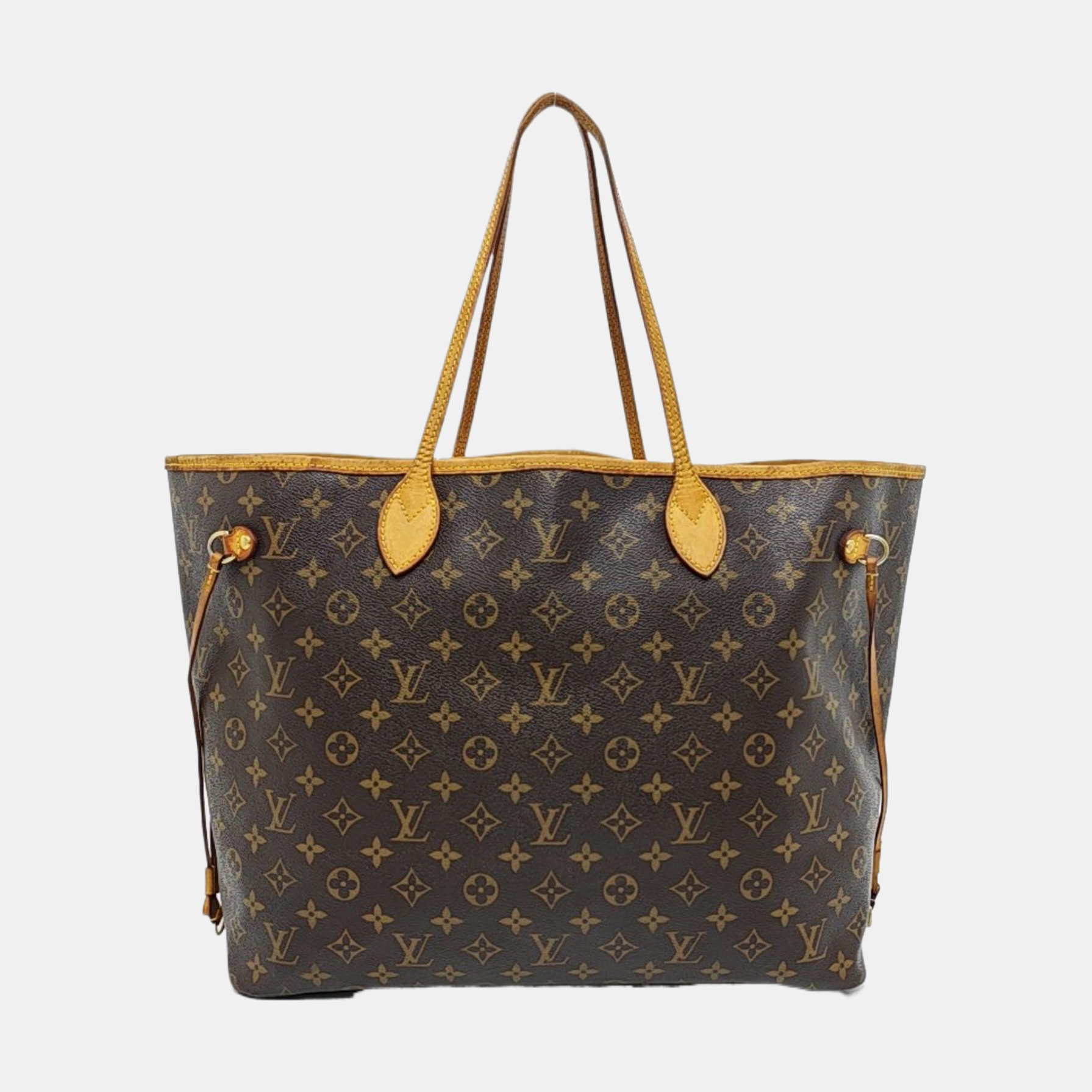 NEVERFULL GM Monogram Coated Canvas Brown