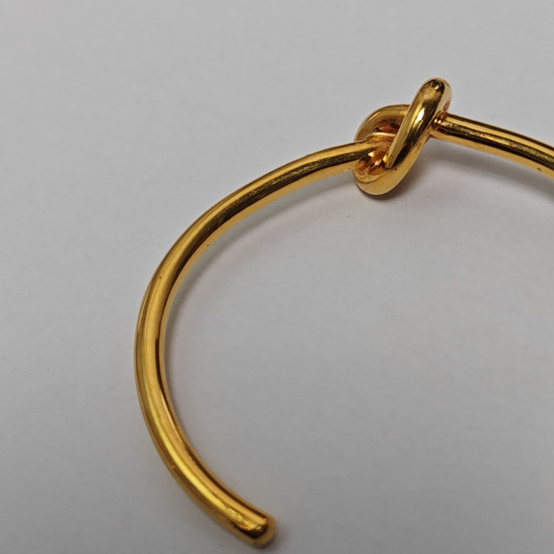 KNOT Brass Gold Bangle