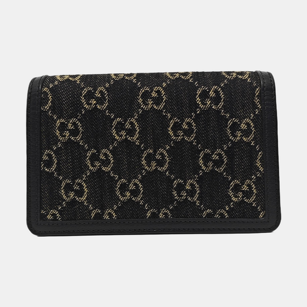 Authenticated pre-owned  Dionysus Super Mini Monogram Denim Black - Crossbody Bag at Looply