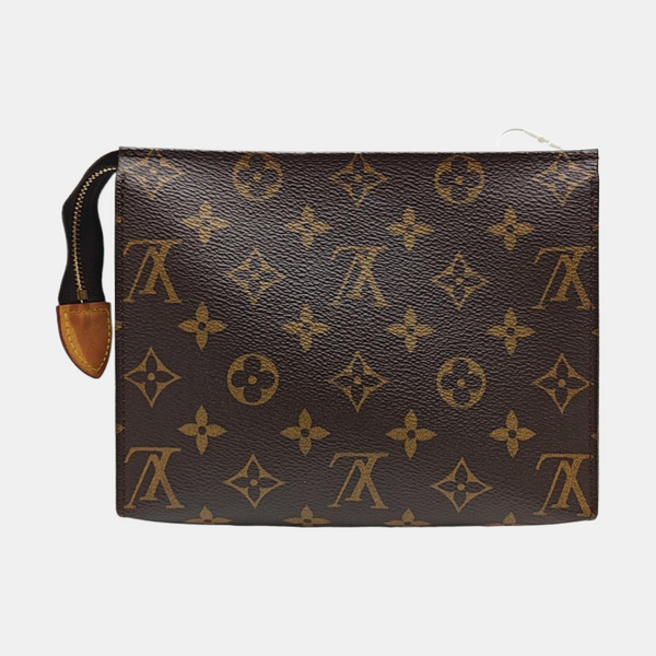 TOILET POCKET 19 Monogram Coated Canvas Brown
