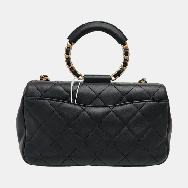 IN THE LOOP Quilted Lambskin Black