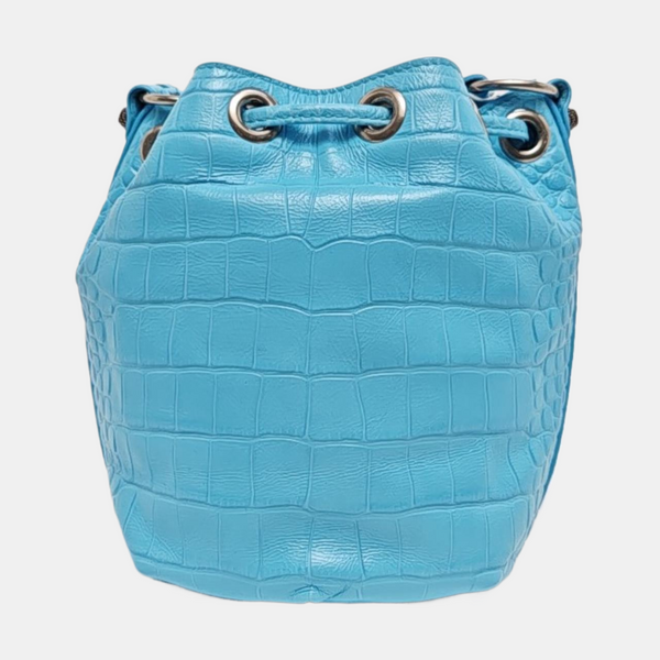 Le Cagole Mini Calfskin Blue