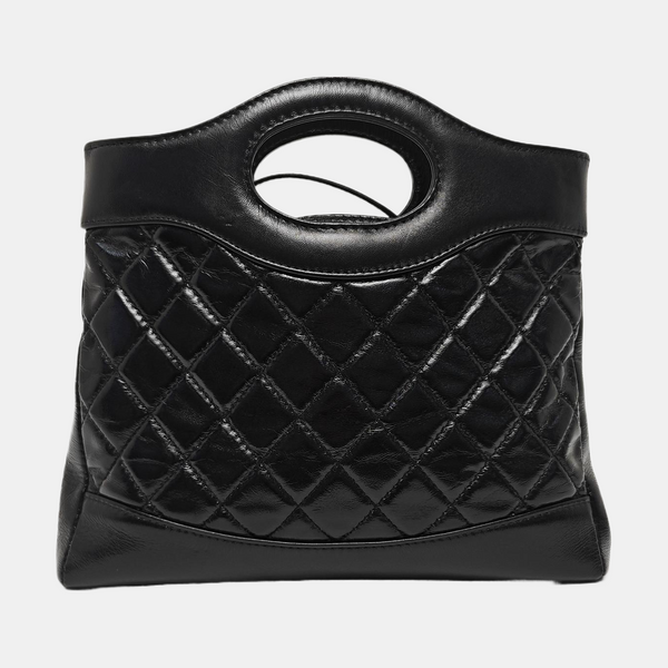 CHANEL 31 Mini Quilted Calfskin Black