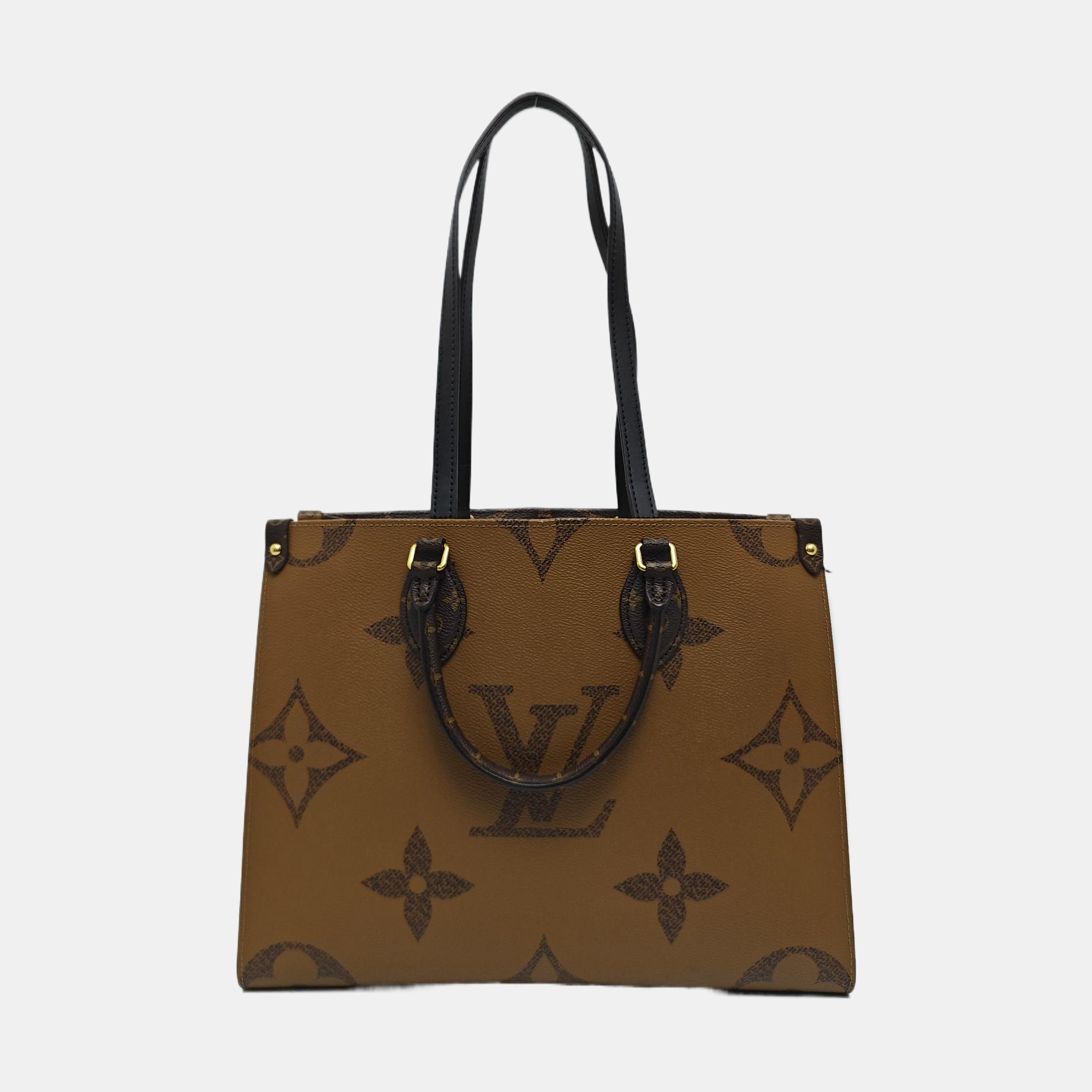 ONTHEGO MM Monogram Coated Canvas Brown