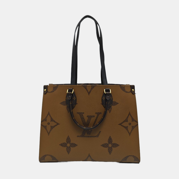ONTHEGO MM Monogram Coated Canvas Brown