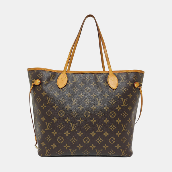 NEVERFULL MM Monogram Coated Canvas Brown
