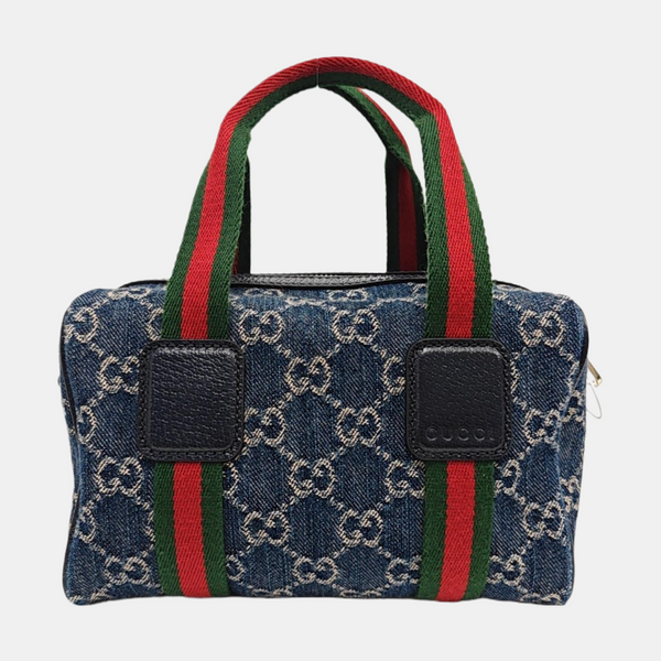 Ophidia Mini Monogram Denim Blue