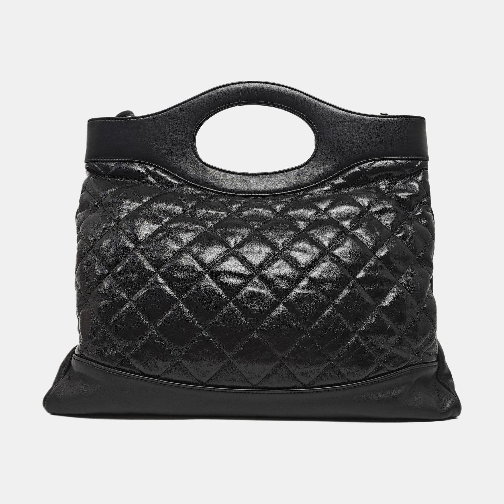 CHANEL 31 Large Quilted Calfskin Black