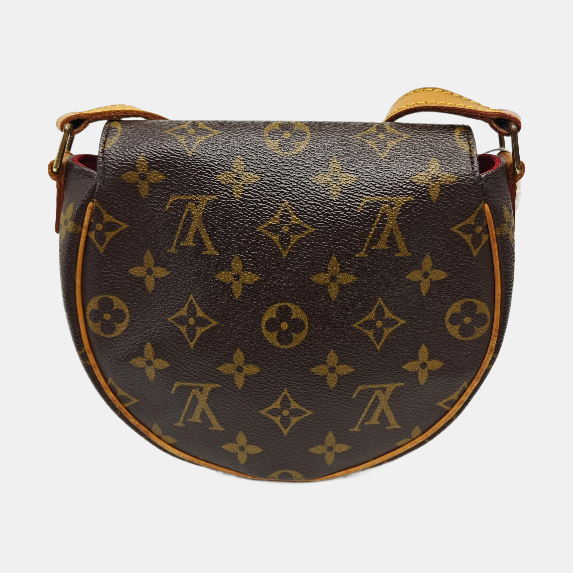 TAMBOURINE Monogram Coated Canvas Brown