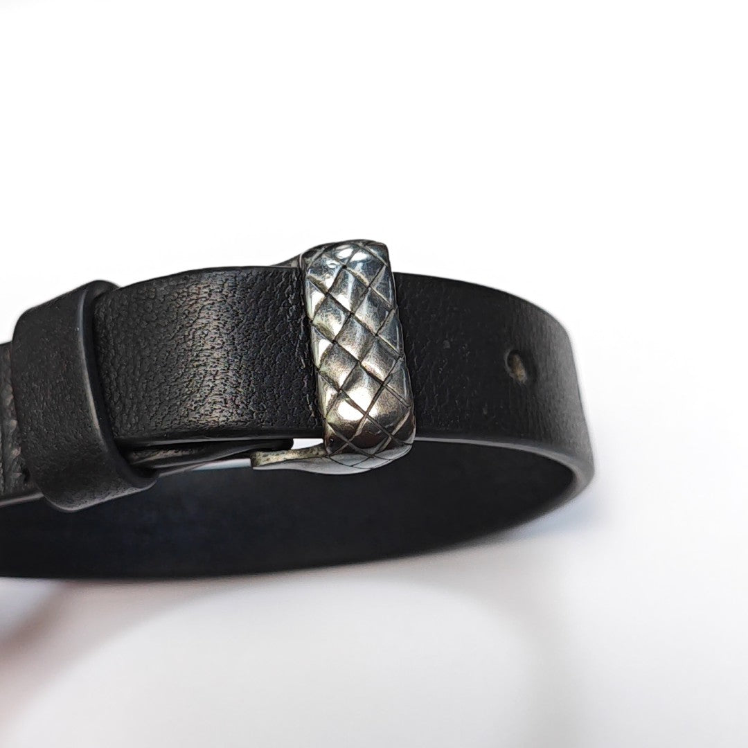 Leather Black Bangle