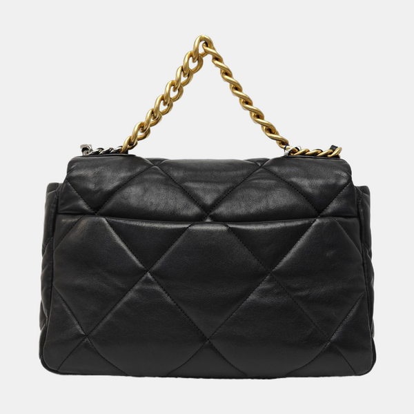 CHANEL 19 Medium Quilted Lambskin Black