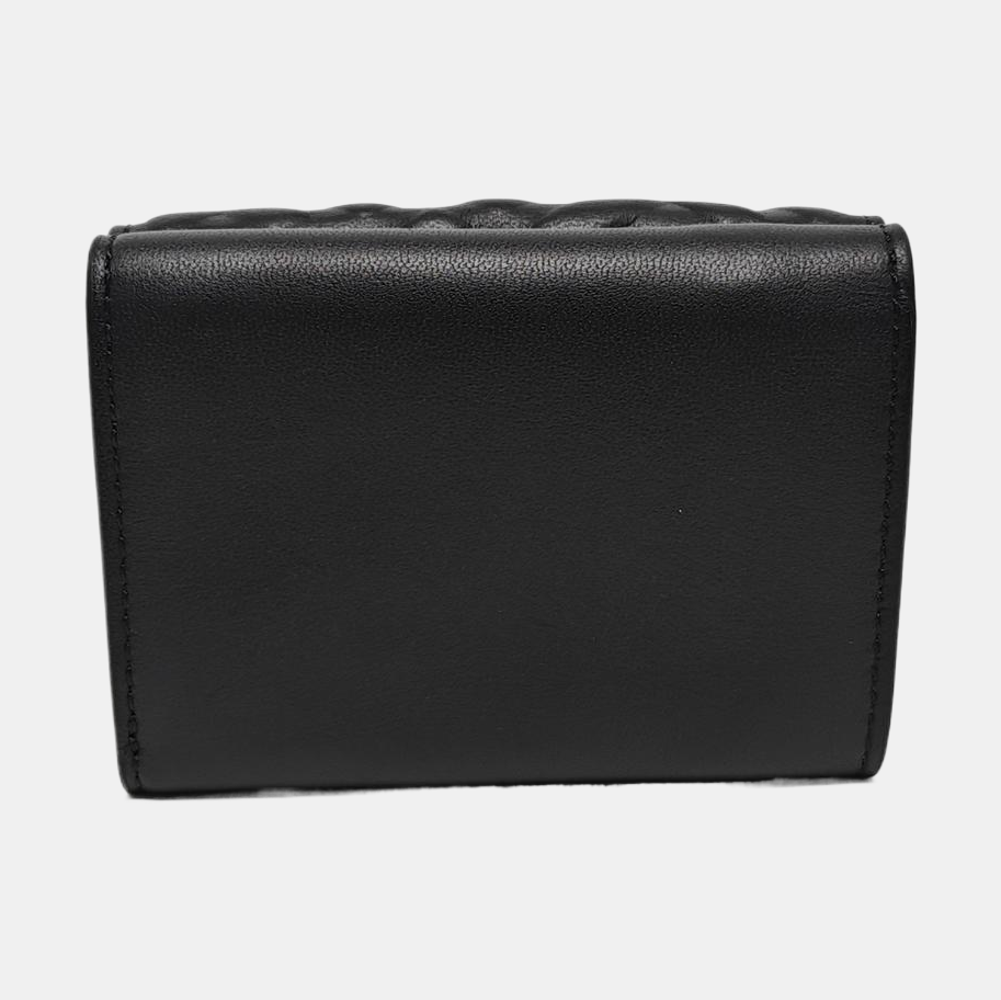 Trifold Monogram Lambskin Black Card Holder