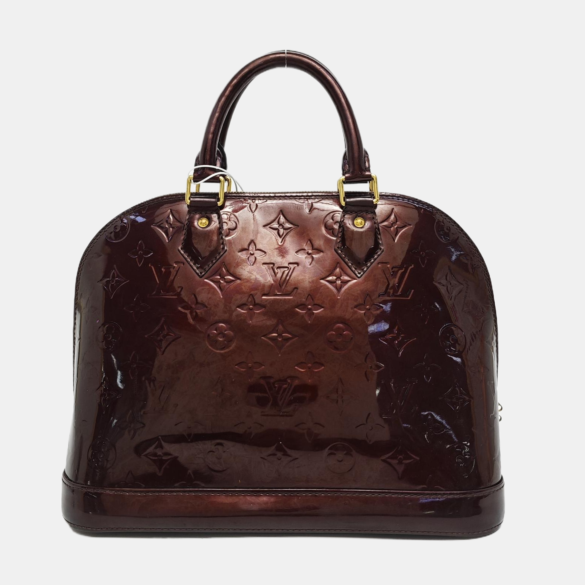 ALMA PM Monogram Patent Leather Red