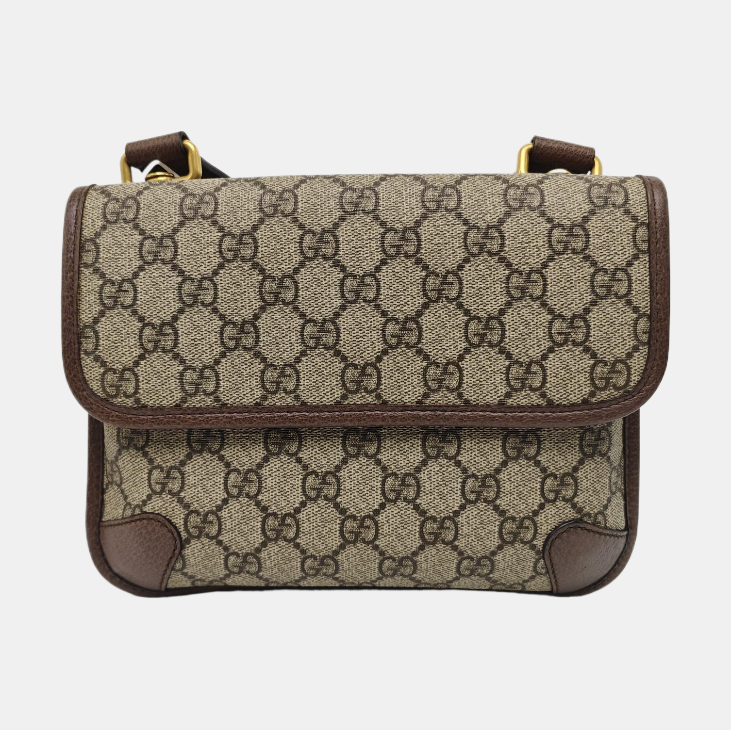 Neo Vintage Small Monogram Coated Canvas Beige