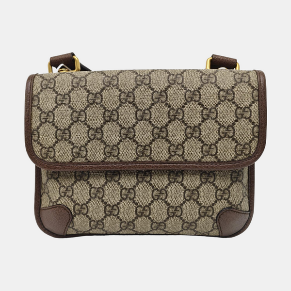 Neo Vintage Small Monogram Coated Canvas Beige