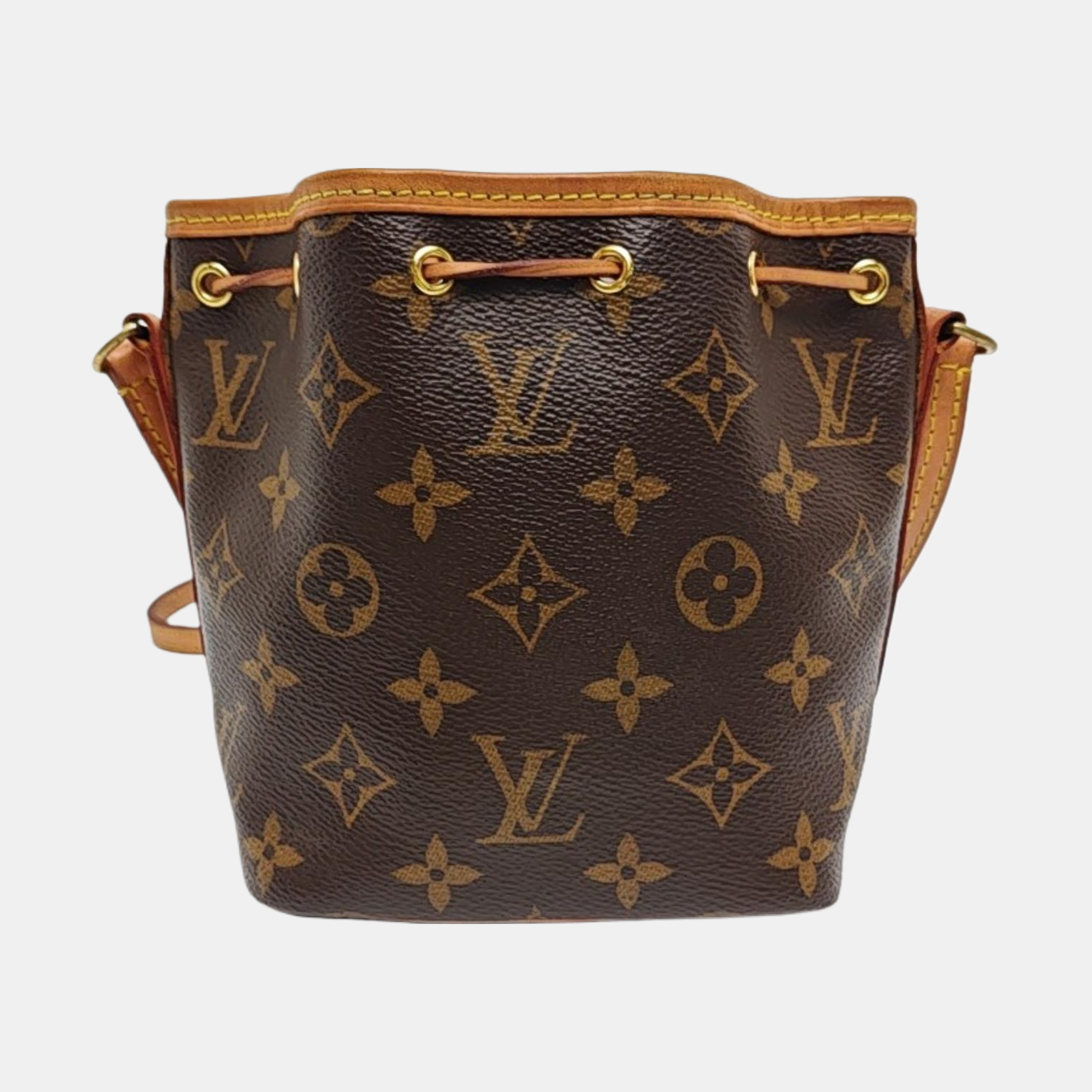 NÉONOÉ Nano Monogram Coated Canvas Brown