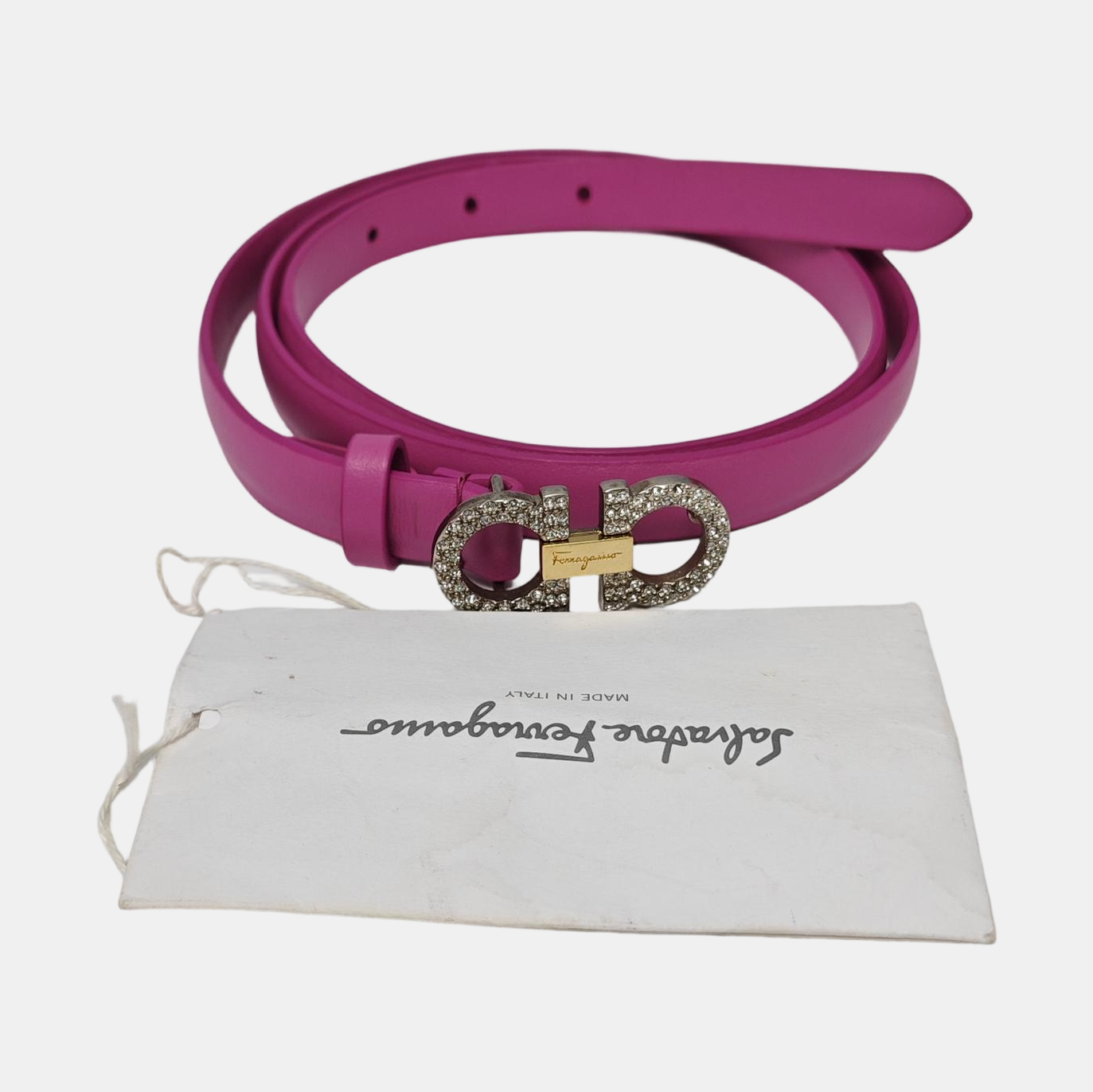 Leather Belt Purple
