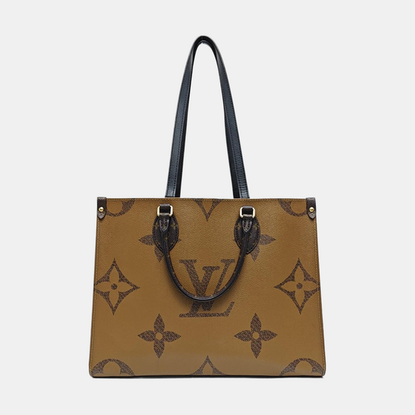 ONTHEGO MM Monogram Coated Canvas Brown
