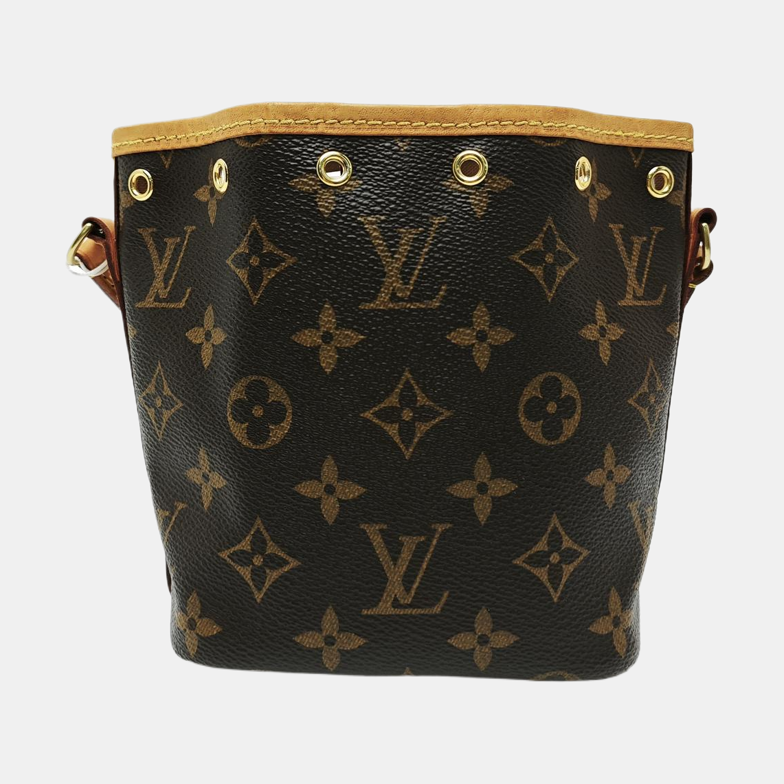 NÉONOÉ Nano Monogram Coated Canvas Brown