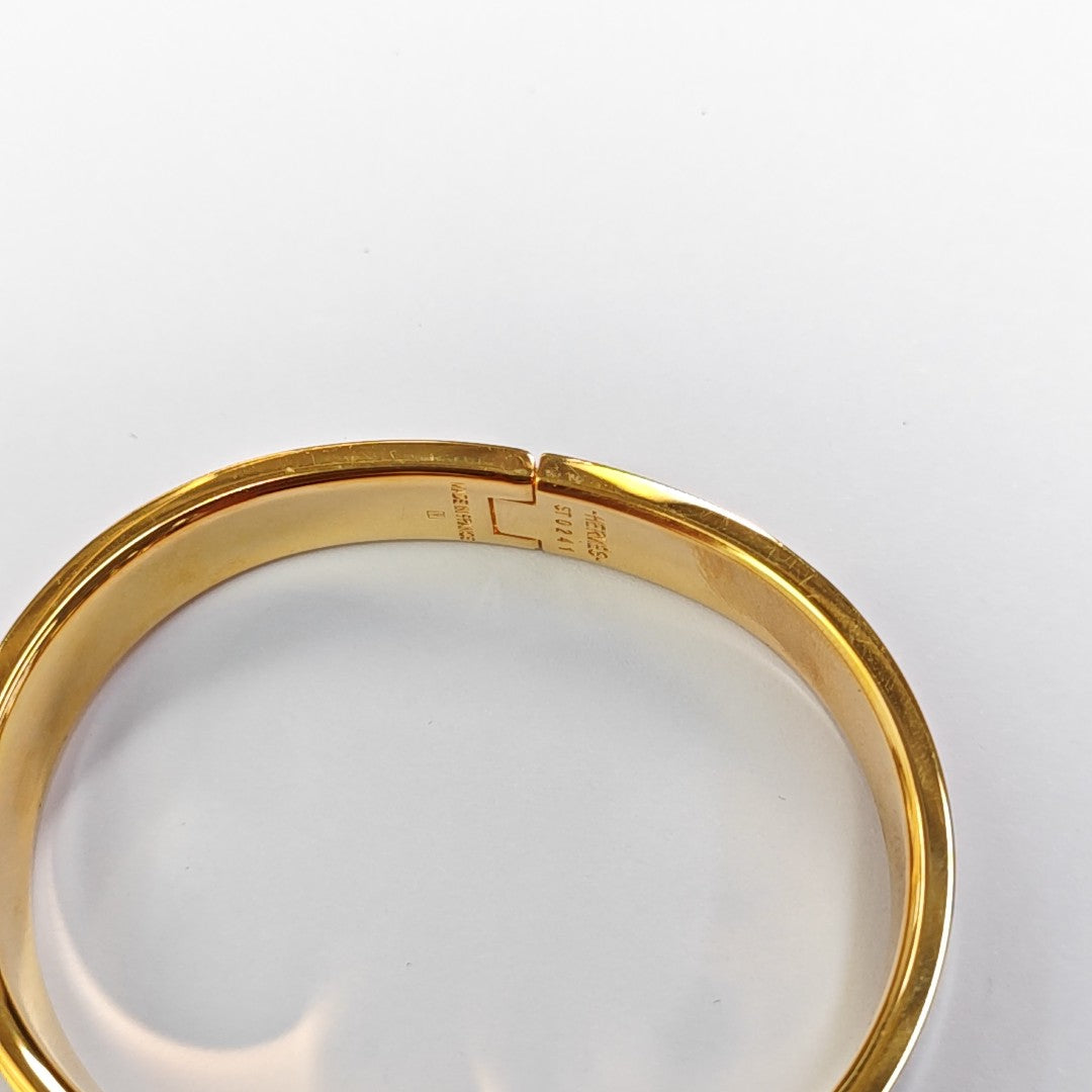 Clic H Metal Gold Bangle