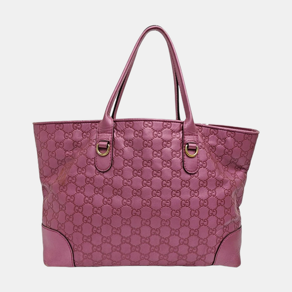Monogram Calfskin Tote Bag Pink